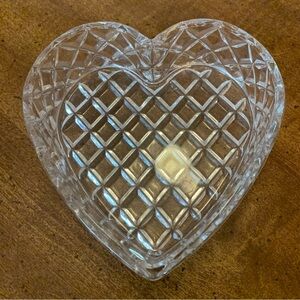 Heart Shaped Glass Trinket Dish